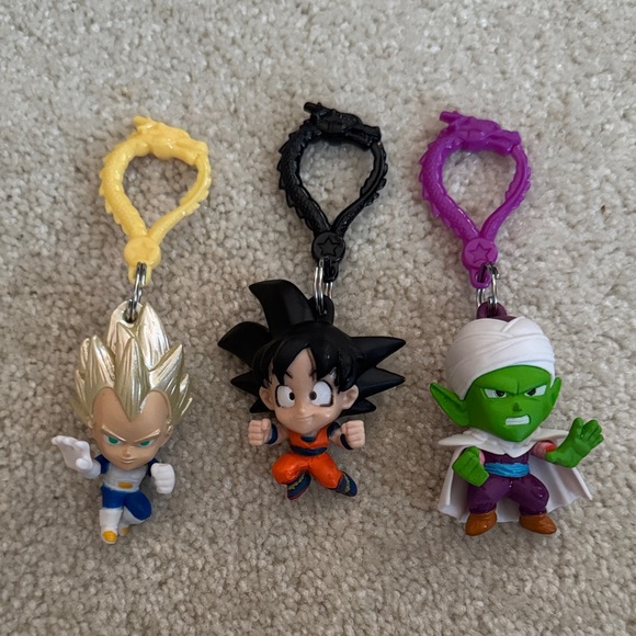 Dragonball Z Other - Dragon Ball Z Keychain Set - Super Saiyan Vegeta, Goku, and Piccolo
